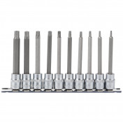 Draper TX-STAR® Security Socket Bit Set, 3/8 Sq. Dr. (10 Piece)