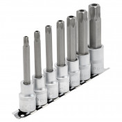 Draper Expert TX-STAR® Security Socket Bit Set, 1/2 Sq. Dr., 100mm (7 Piece)