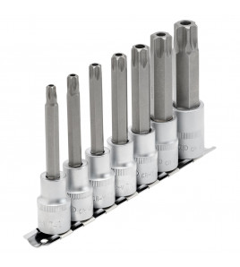 Draper Expert TX-STAR® Security Socket Bit Set, 1/2 Sq. Dr., 100mm (7 Piece)