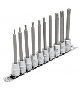 Draper Expert TX-STAR® Plus Socket Bit Set, 3/8 Sq. Dr., 100mm (10 Piece)