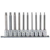 Draper TX-STAR® Plus Socket Bit Set, 3/8 Sq. Dr., 100mm (10 Piece)