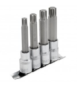 Draper Expert Ribe® Socket Bit Set, 1/2 Sq. Dr. (4 Piece)