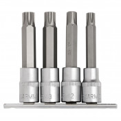 Draper Expert Ribe® Socket Bit Set, 1/2 Sq. Dr. (4 Piece)