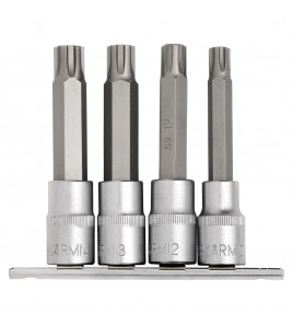 Draper Expert Ribe® Socket Bit Set, 1/2 Sq. Dr. (4 Piece)