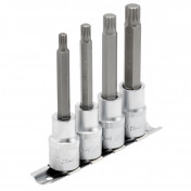 Draper Expert Spline Socket Bit Set, 1/2 Sq. Dr. (4 Piece)
