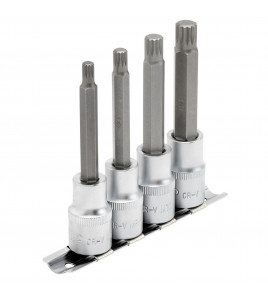 Draper Expert Spline Socket Bit Set, 1/2 Sq. Dr. (4 Piece)