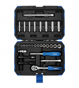 Draper HI-TORQ® Metric Socket Set, 1/4 Sq. Dr. (47 Piece)