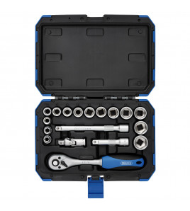 Draper HI-TORQ® Metric Socket Set, 3/8 Sq. Dr. (18 Piece)