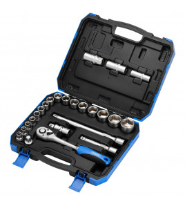 Draper HI-TORQ® Metric Socket Set, 1/2 Sq. Dr. (24 Piece)