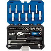 Metric Socket Set, 1/4 Sq. Dr. (30 Piece)