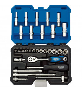 Draper Expert Metric Socket Set, 1/4 Sq. Dr. (30 Piece)