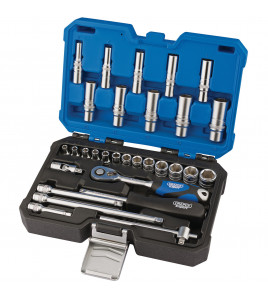 Draper Expert Metric Socket Set, 1/4 Sq. Dr. (30 Piece)