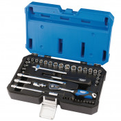 Draper Expert Combined MM/AF Socket Set, 1/4 Sq. Dr. (40 Piece)