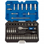 Draper Expert Metric Socket Set, 1/4 Sq. Dr. (44 Piece)