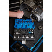 Draper Expert Metric Socket Set, 1/4 Sq. Dr. (44 Piece)