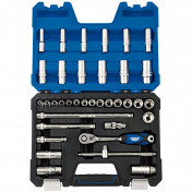 Draper Expert Metric Socket Set, 3/8 Sq. Dr. (36 Piece)