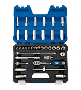 Draper Expert Metric Socket Set, 3/8 Sq. Dr. (36 Piece)