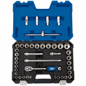 Draper Expert Combined MM/AF Socket Set, 1/2 Sq. Dr. (41 Piece)