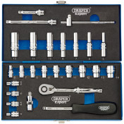 Metric Socket Set, 1/4 Sq. Dr. (26 Piece)