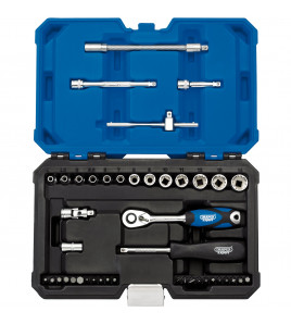 Draper Expert Multi-Drive® Metric Socket Set, 1/4 Sq. Dr. (43 Piece)