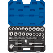 Combined MM/AF Socket Set, 3/4 Sq. Dr. (26 Piece)