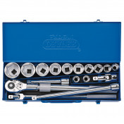 Draper Expert Metric Socket Set in Metal Case, 3/4 Sq. Dr. (17 Piece)