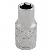 Socket, 1/4 Sq. Dr., 6mm