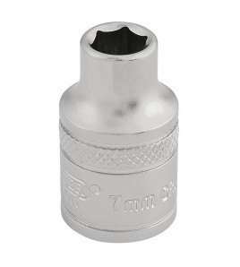 Draper Expert 6 Point Metric Socket, 3/8 Sq. Dr., 7mm