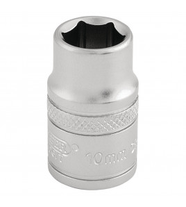 Draper Expert 6 Point Metric Socket, 3/8 Sq. Dr., 10mm