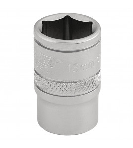 Draper Expert 6 Point Metric Socket, 3/8 Sq. Dr., 13mm