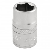 6 Point Imperial Socket, 3/8 Sq. Dr., 7/16