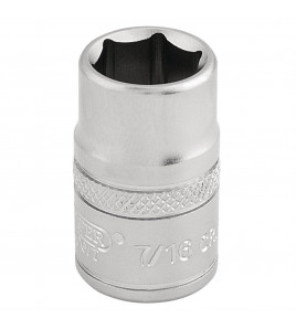 Draper Expert 6 Point Imperial Socket, 3/8 Sq. Dr., 7/16
