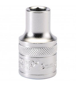 Draper Expert 6 Point Metric Socket, 1/2 Sq. Dr., 9mm