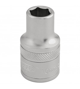 Draper Expert 6 Point Metric Socket, 1/2 Sq. Dr., 10mm
