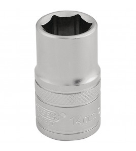 Draper Expert 6 Point Metric Socket, 1/2 Sq. Dr., 14mm