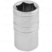 6 Point Metric Socket, 1/2 Sq. Dr., 15mm