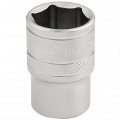 6 Point Metric Socket, 1/2 Sq. Dr., 19mm