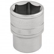 6 Point Metric Socket, 1/2 Sq. Dr., 22mm