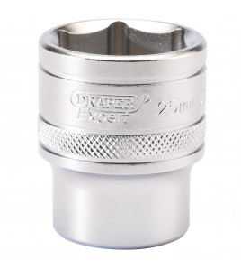 Draper Expert 6 Point Metric Socket, 1/2 Sq. Dr., 25mm