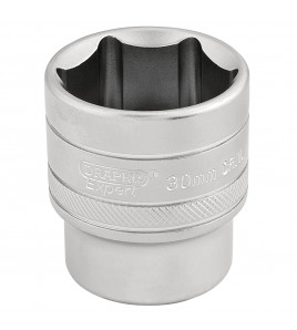 Draper Expert 6 Point Metric Socket, 1/2 Sq. Dr., 30mm