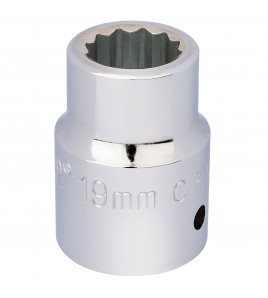Draper Expert 12 Point Socket, 3/4 Sq. Dr., 19mm