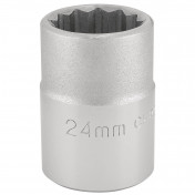 12 Point Socket, 3/4 Sq. Dr., 24mm