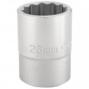 12 Point Socket, 3/4 Sq. Dr., 26mm