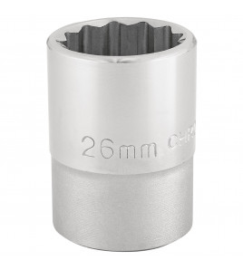 Draper Expert 12 Point Socket, 3/4 Sq. Dr., 26mm