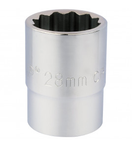 Draper Expert 12 Point Socket, 3/4 Sq. Dr., 28mm