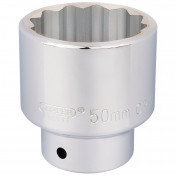 12 Point Socket, 3/4 Sq. Dr., 50mm