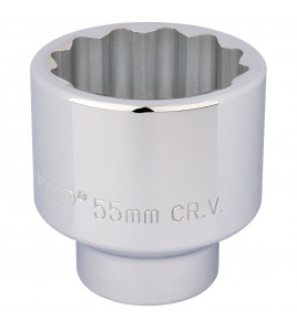 Draper Expert 12 Point Socket, 3/4 Sq. Dr., 55mm