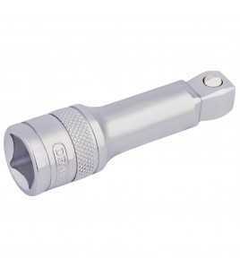 Draper Expert Satin Chrome Wobble Extension Bar, 1/2 Sq. Dr., 75mm