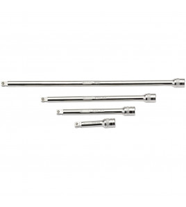 Draper Expert Wobble Extension Bar Set, 1/4 Sq. Dr., Micro Satin Chrome (4 Piece)