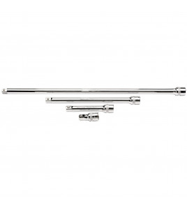 Draper Expert Extension Bar Set, 1/2 Sq. Dr., Polished Chrome (4 Piece)